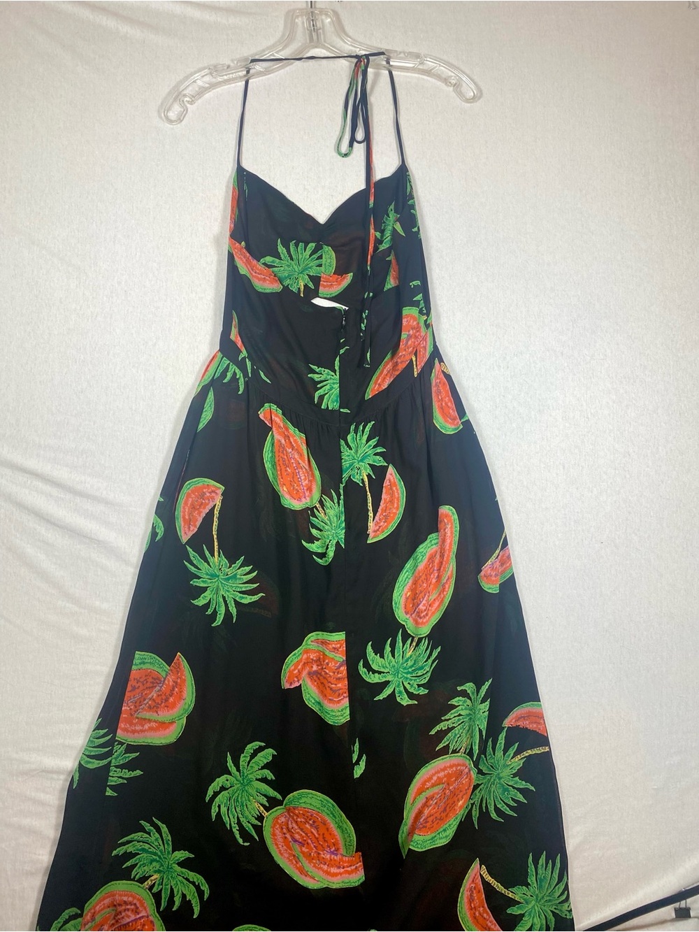 Reformation Addie Watermelon Print Cutout Midi Dress Sz 6 - Picture 5 of 14